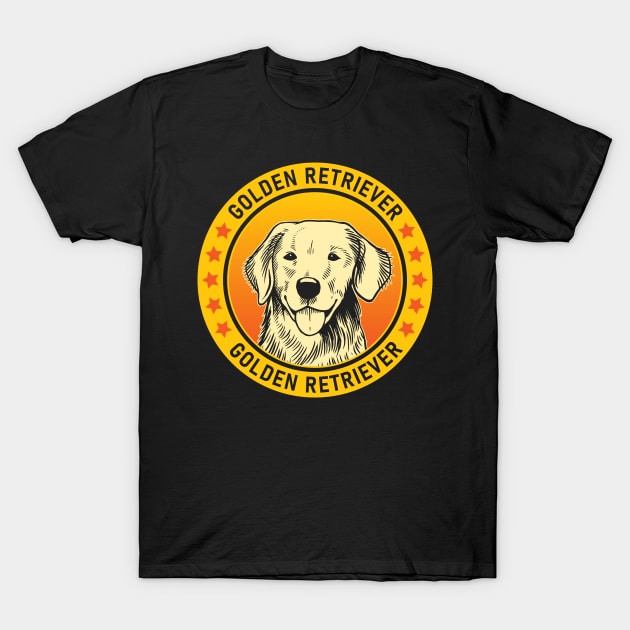 Golden Retriever Dog Portrait T-Shirt by millersye